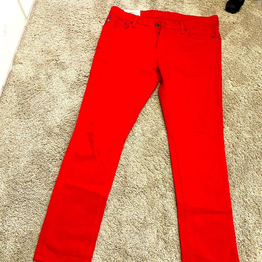 Fantastic Abercrombie and Fitch red 36 w jeans